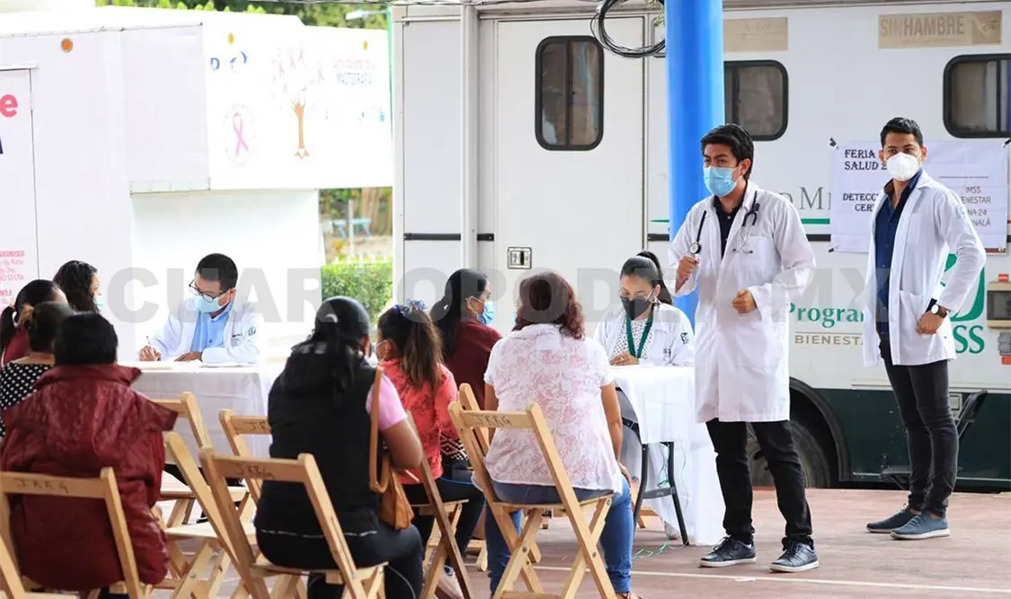 Con estas acciones se promueve la cultura de la prevención y el autocuidado entre la población sin seguridad social. CP