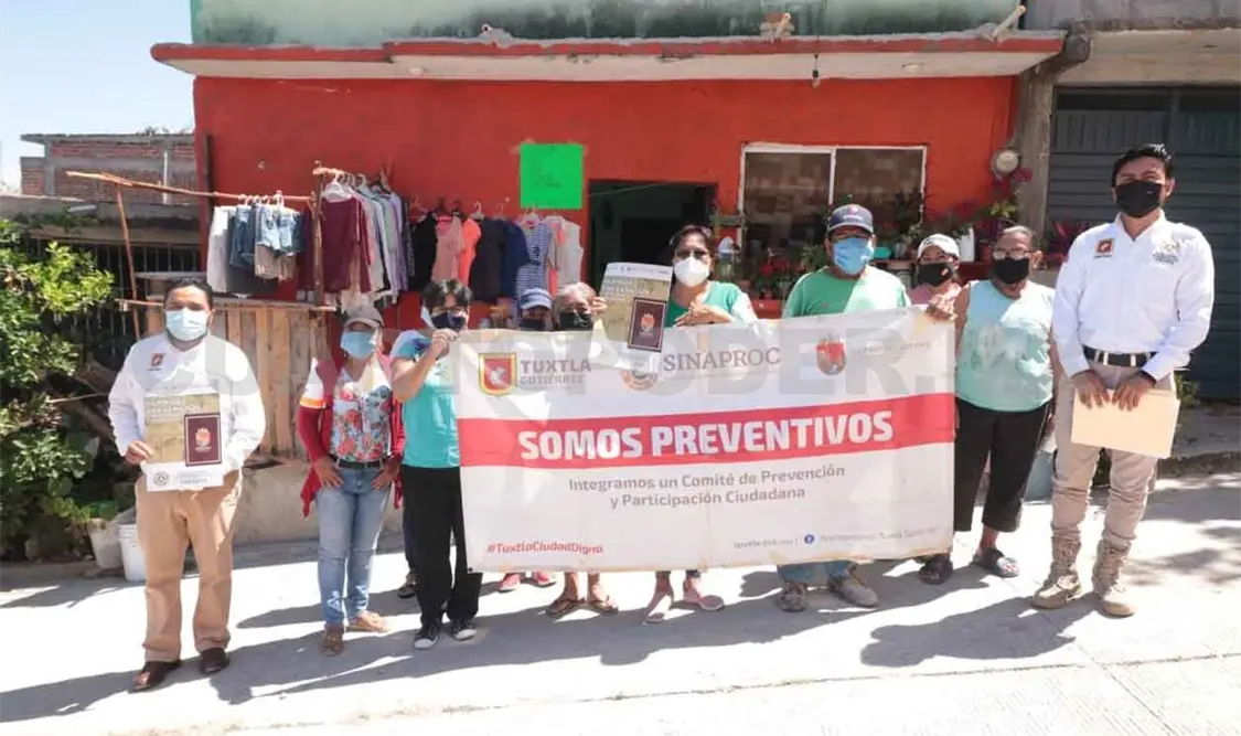 Capacita Protección Civil a comités comunitarios