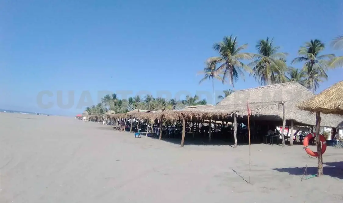 Palapas sufren daños por fuertes vientos