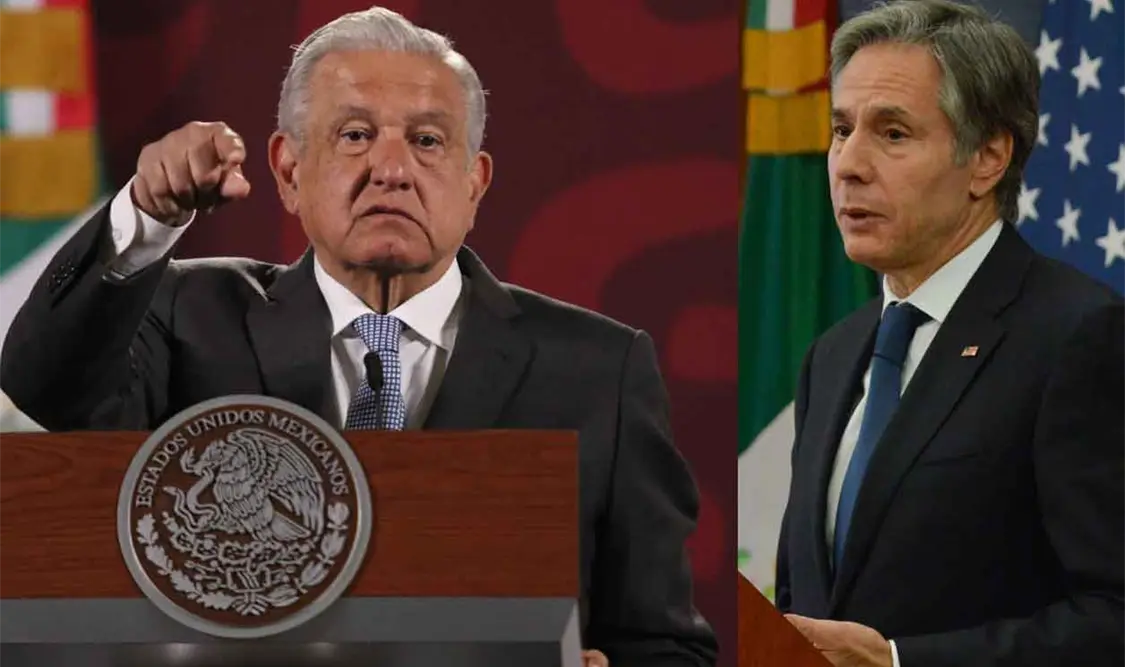 AMLO responde a Blinken: “está mal informado”