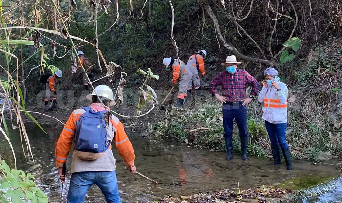 Realizan limpieza del río San Agustín
