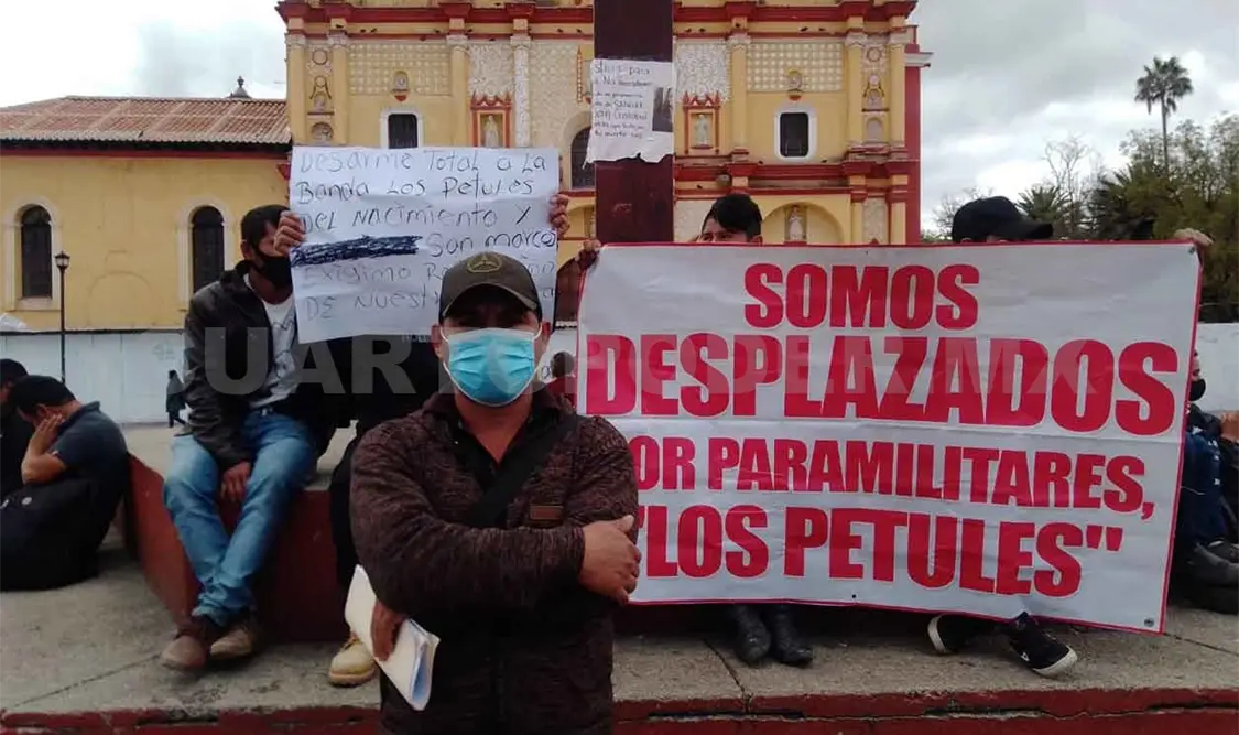 Exigen desarme de paramilitares en Ocosingo