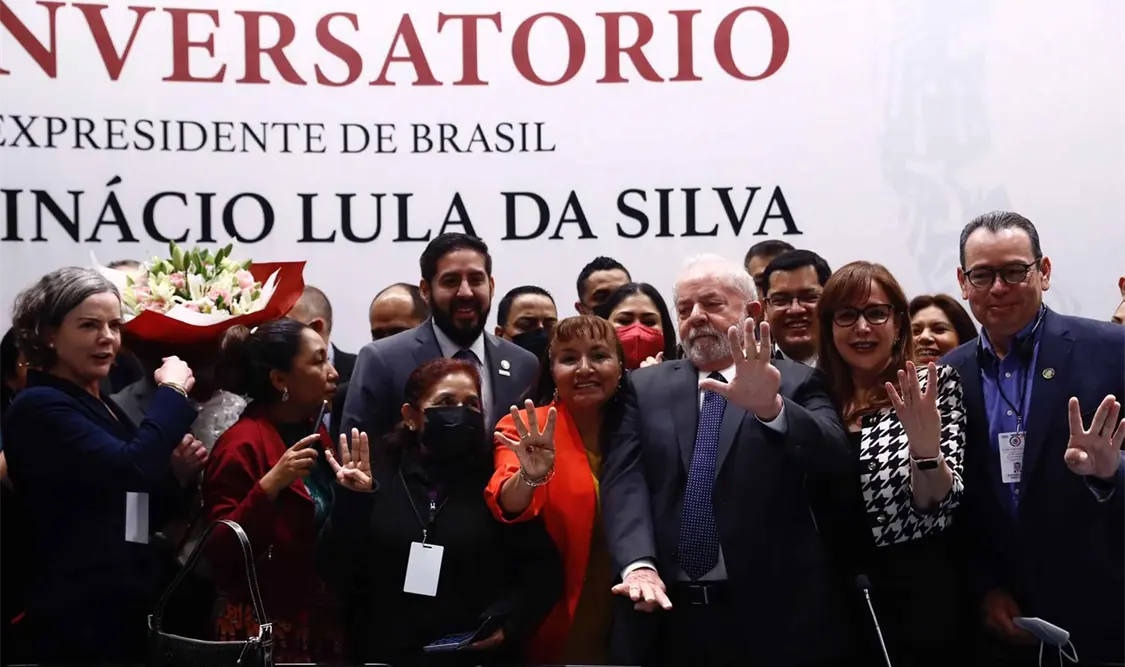 El brasileño afirmó que por primera vez México tiene un Presidente que tiene la cabeza en el corazón del pueblo”. Cortesía
