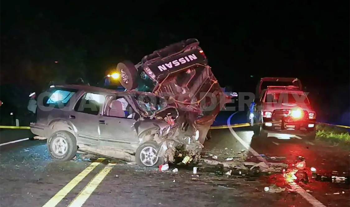 Cuatro muertos durante encontronazo en autopista
