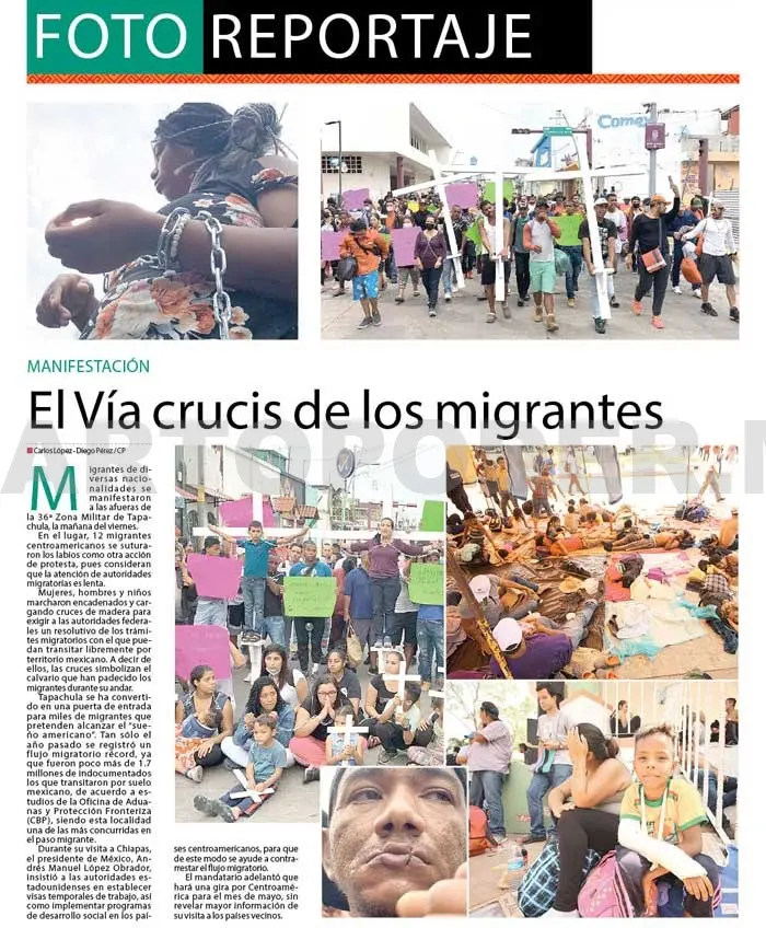 El Vía crucis de los migrantes