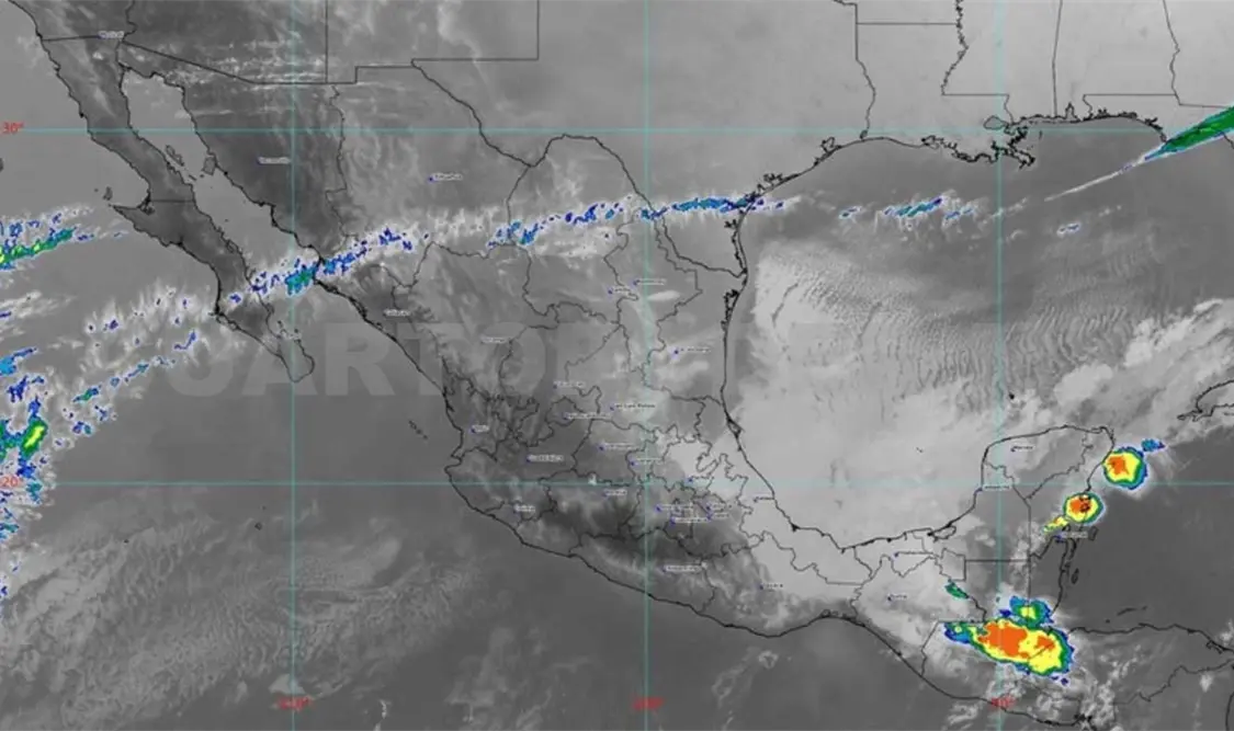 Se pronostica lluvias intensas con puntuales torrenciales en Chiapas y Tabasco. Cortesía