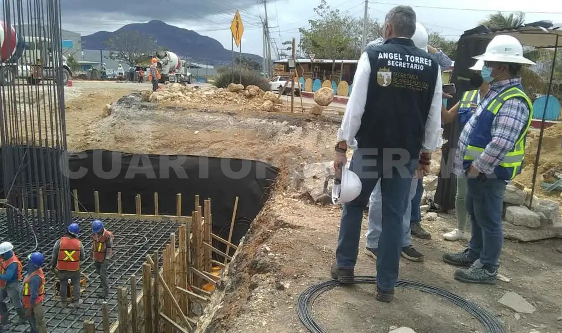 Reportan avances del doble paso a desnivel