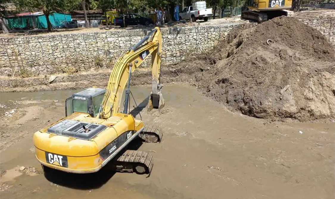 Quitarán unas 3 mil toneladas de material de arrastre