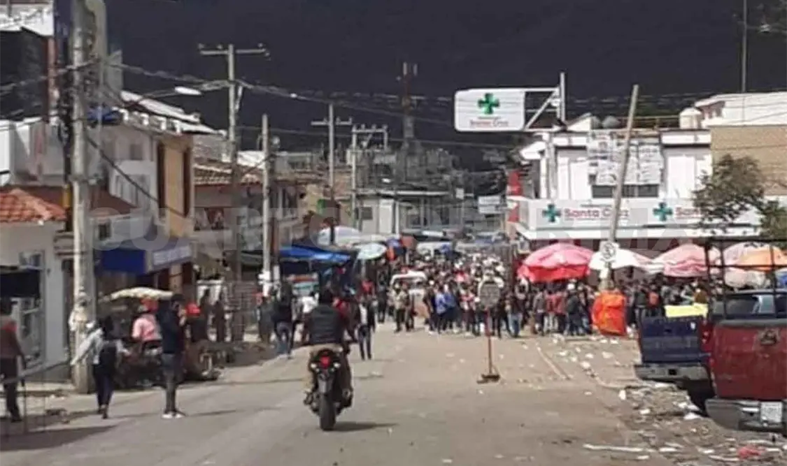 Conato de enfrentamiento y disturbios en mercado