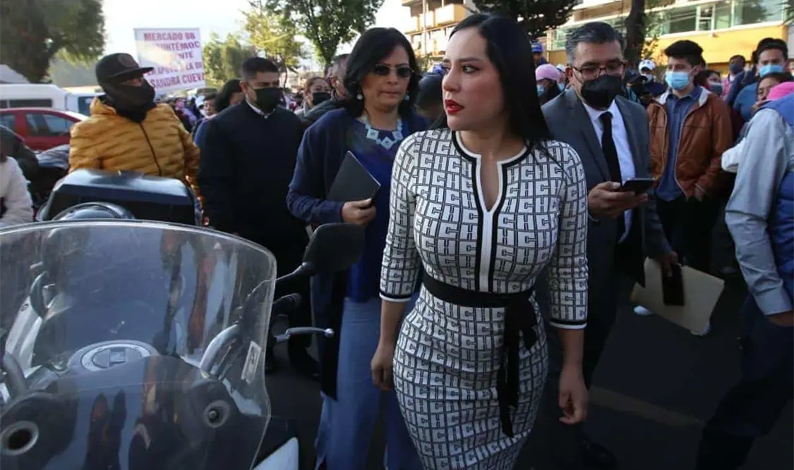 La funcionaria Sandra Cuevas indicó que confía en que se haga “justicia”. Cortesía