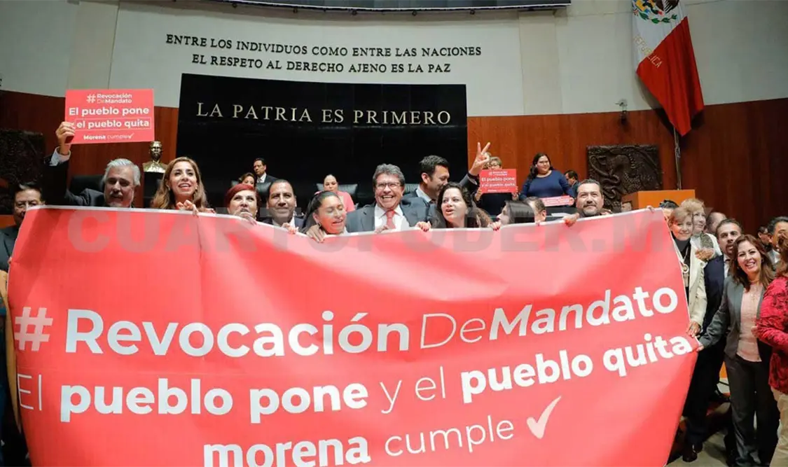 La modificación realizada por el Senado permite que el mismo presidente opine sobre la consulta popular de revocación de mandato. Cortesía