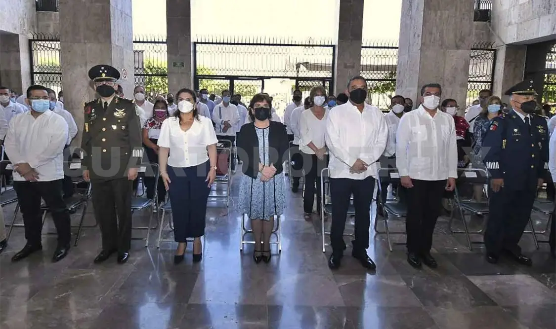 En Chiapas, conmemoran natalicio de Benito Juárez
