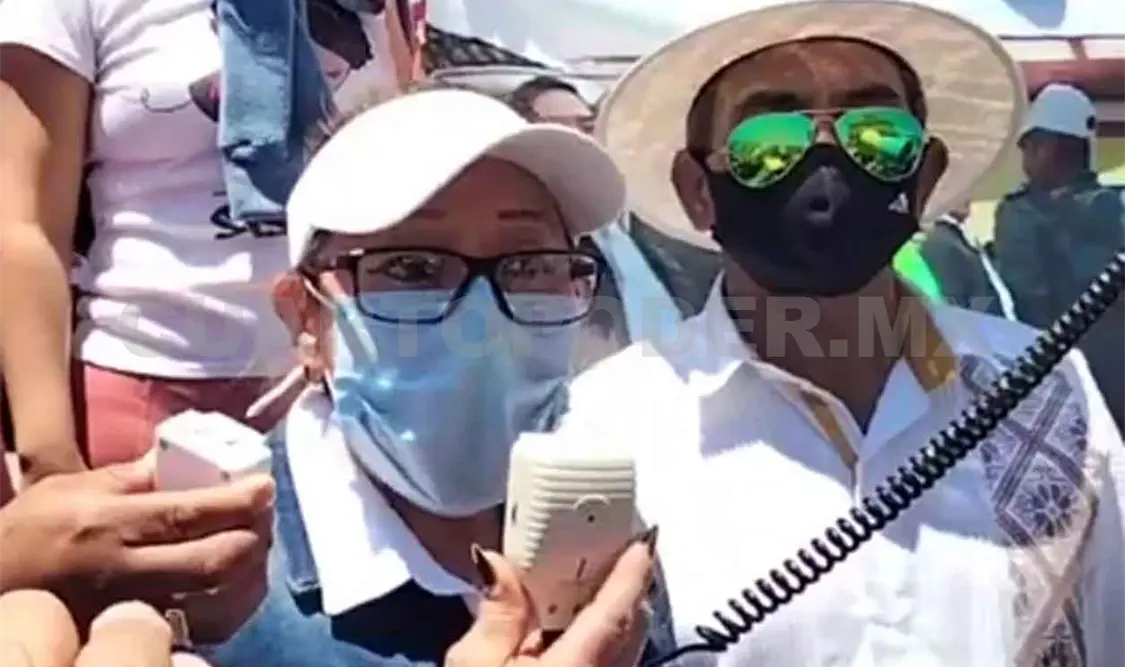 Realizan movilización por la paz en el mercado