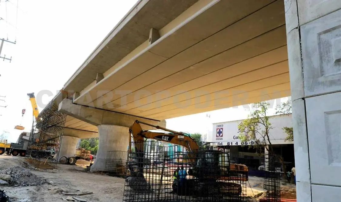 Avanza obra del paso a desnivel hacia su recta final