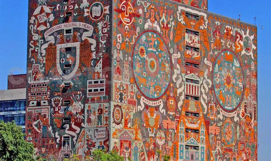 La Biblioteca Central de la Universidad Nacional Autónoma de México. Cortesía