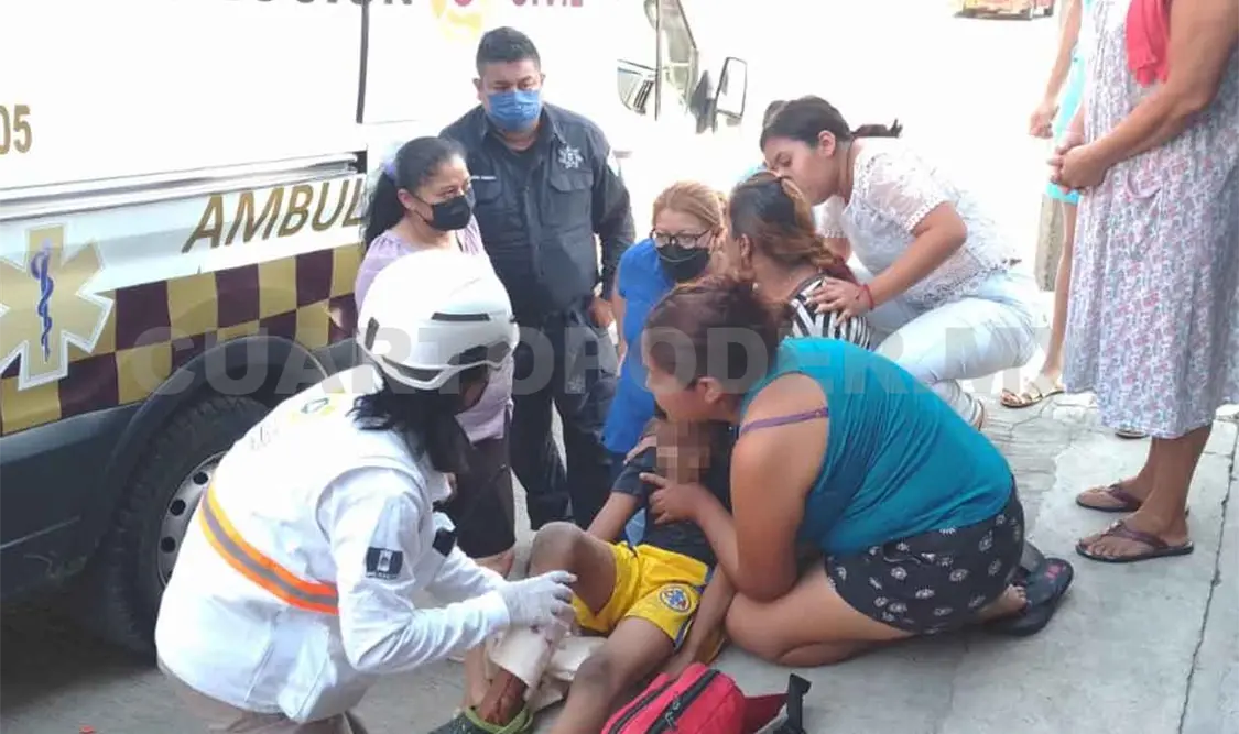 Embisten a niño en la colonia Patria Nueva