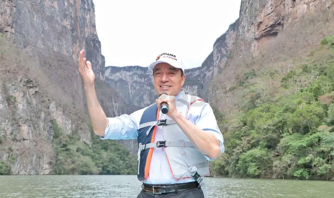 Supervisa limpieza en el Cañón del Sumidero