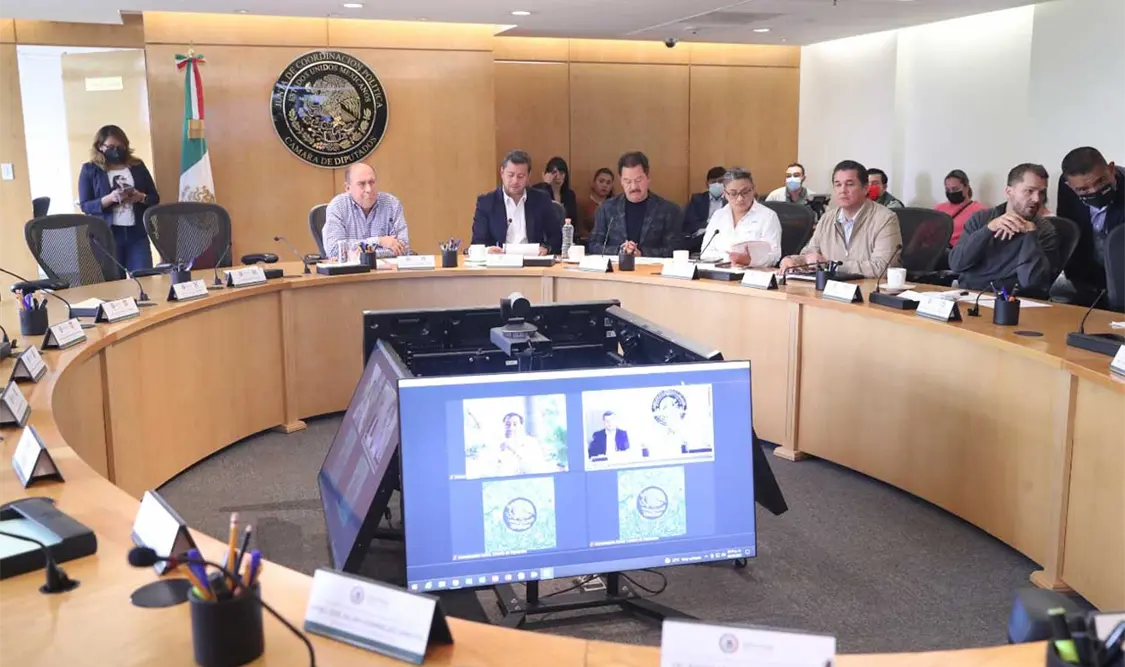 Este sábado se reunieron a las 13:00 horas los integrantes de la Junta de Coordinación Política de la Cámara Baja. Cortesía