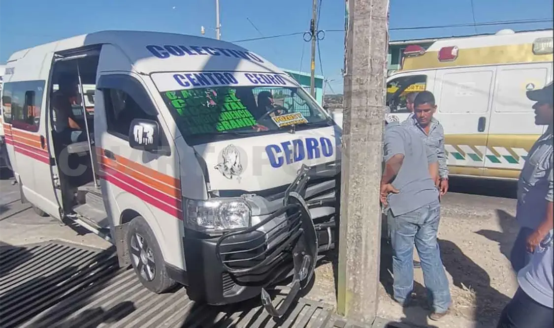 Por falta de precaución provoca carambola vial