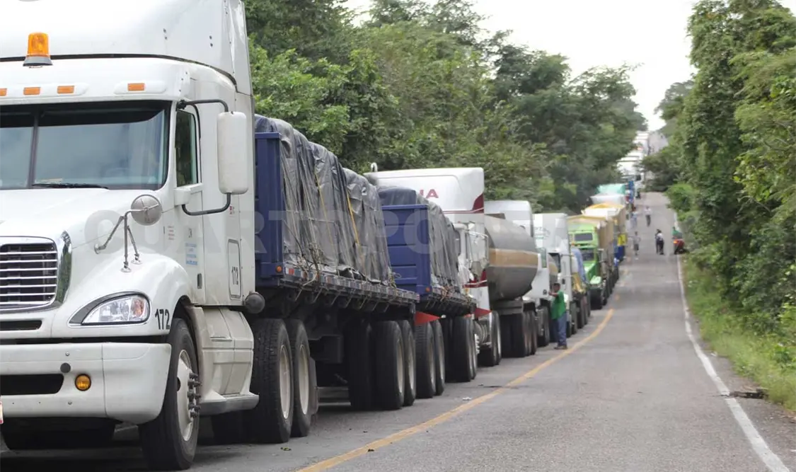 Inversión así como fortalecimiento del Estado de derecho y en seguridad carretera, es la demanda de los transportistas. Diego Pérez / CP