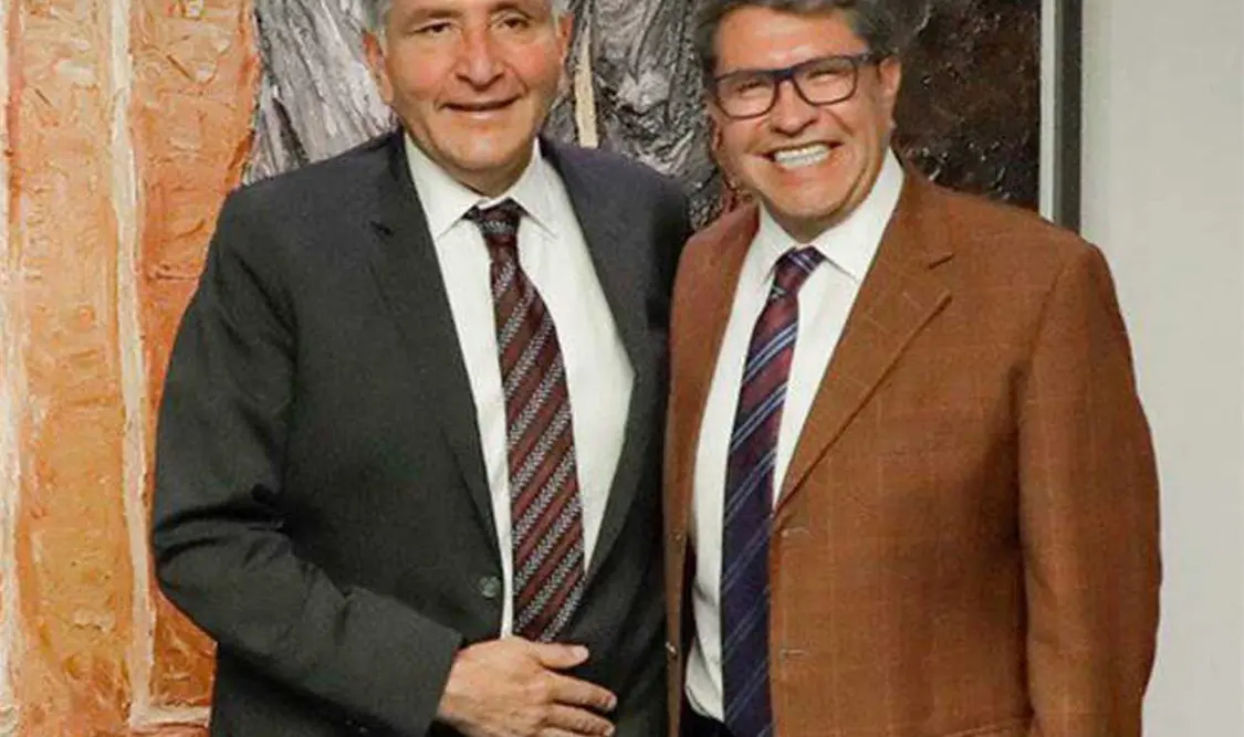 En un mensaje en redes sociales, Ricardo Monreal compartió una fotografía de ambos sonriendo en la sede del Senado. Cortesía
