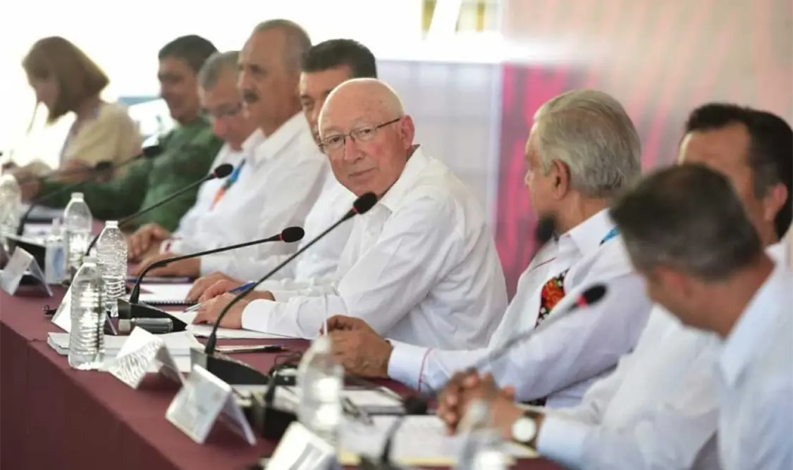 Ante el presidente y empresarios, el embajador Salazar reiteró que la relación entre Estados Unidos y México es para siempre. Cortesía
