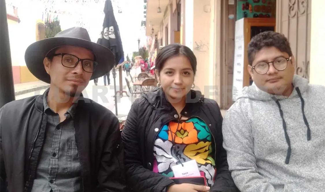 Los organizadores informaron sobre la realización del próximo Segundo Convite Cultural en la colonia Maya de SCLC. Manuel Martínez / CP