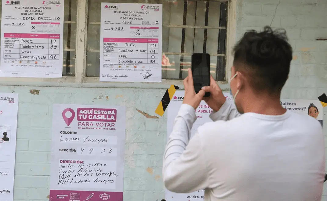 No se alcanzó el 40 % de la participación ciudadana que establece la ley. Cortesía