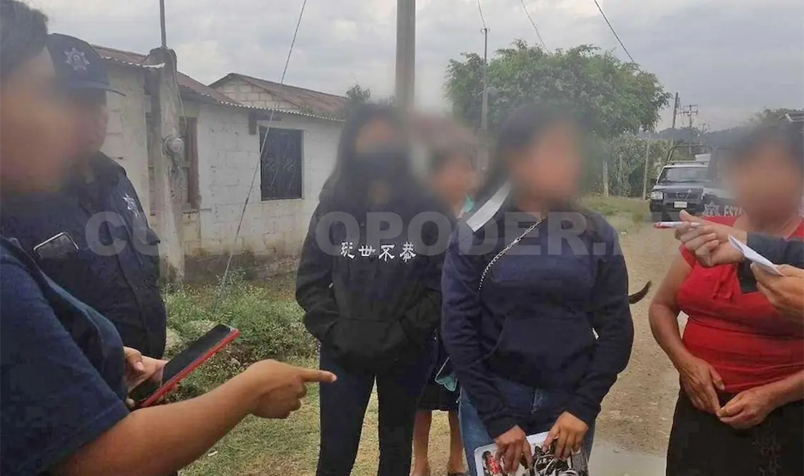 Las menores lograron pedir auxilio y tras un operativo de la Policía Municipal lograron asegurar a los tres sospechosos. Cortesía