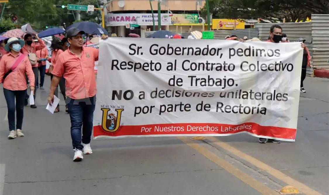 Sindicato de la Unicach exige ser escuchado