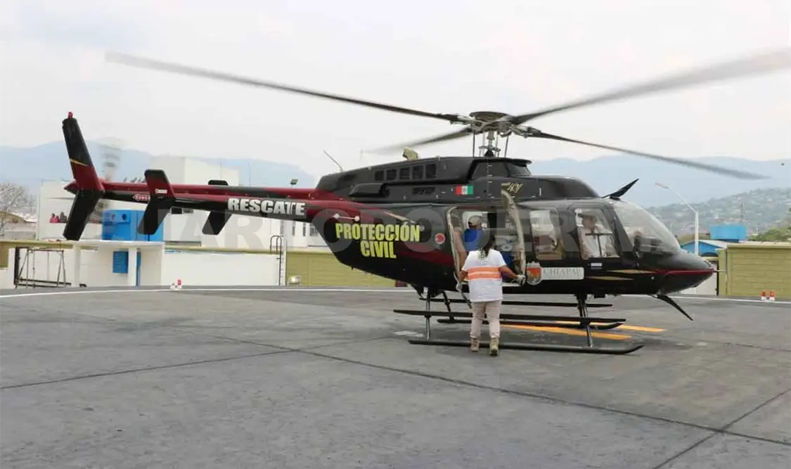 Ejecutan traslados aeromédicos para la atención de pacientes