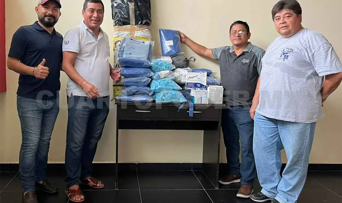 Donan materiales y medicamentos a hospitales