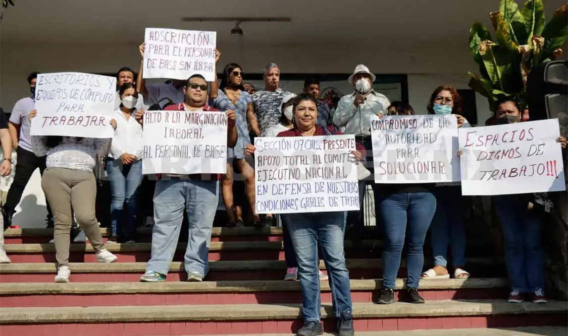 Sindicalizados exigen condiciones de trabajo