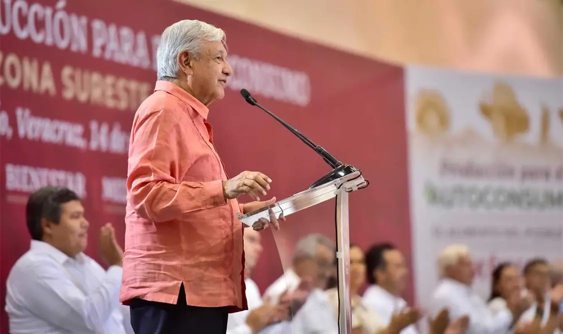 El presidente Andrés Manuel López Obrador convocó a agrónomos, extensionistas y servidores de la nación a sumarse a una lucha contra la inflación. Cortesía