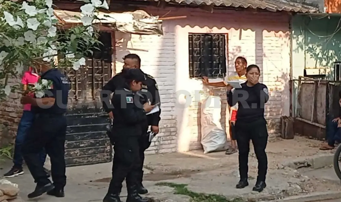 El lamentable deceso ocurrió la mañana del sábado en un domicilio que se localiza sobre la 2ª Poniente, entre 1ª Sur y calle Central en la colonia Francisco I. Madero. Ulises López / CP