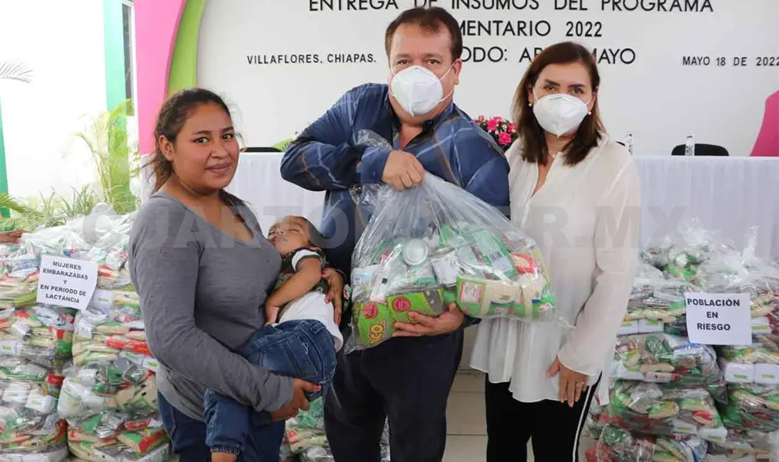 Entregan insumos del programa alimentario