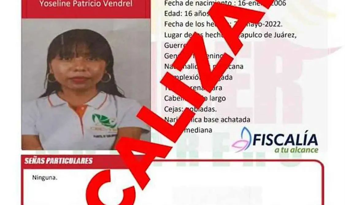 Localizan con vida a Yoseline Patricio