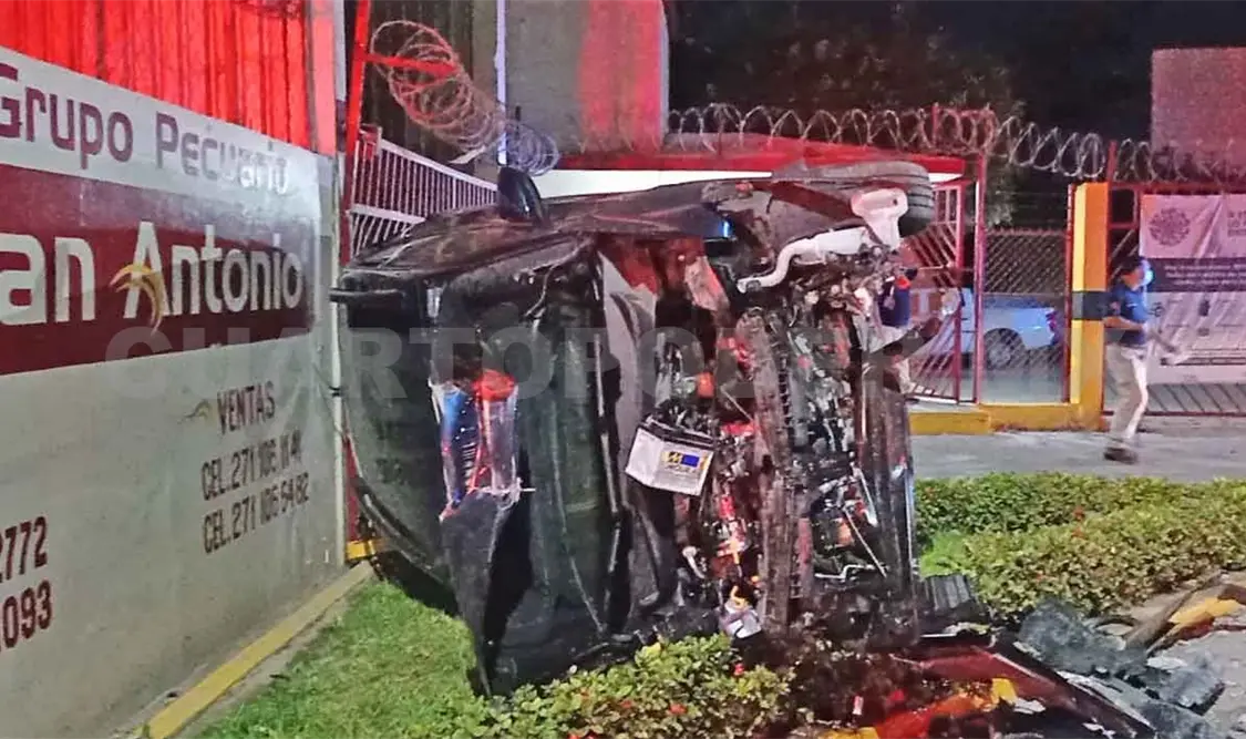 Un menor herido en aparatoso accidente