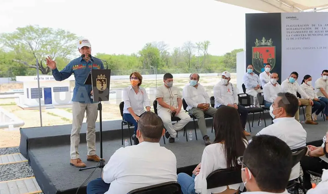 Inaugura rehabilitación de Planta de Aguas Residuales