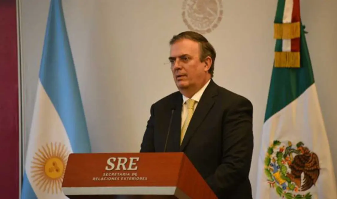 Ebrard dijo que esperarán los siguientes horas o días la determinación de Estados Unidos sobre las invitaciones. Cortesía