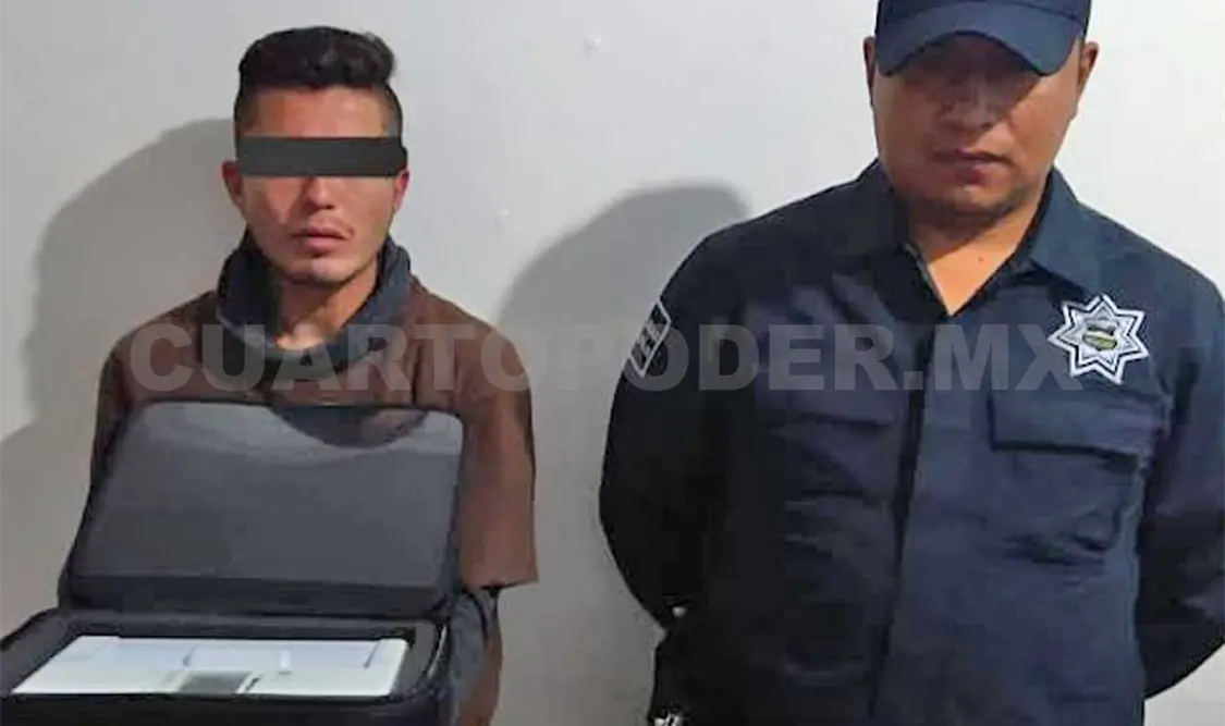El presunto delincuente fue asegurado por la Policía Municipal. Manuel Martínez / CP