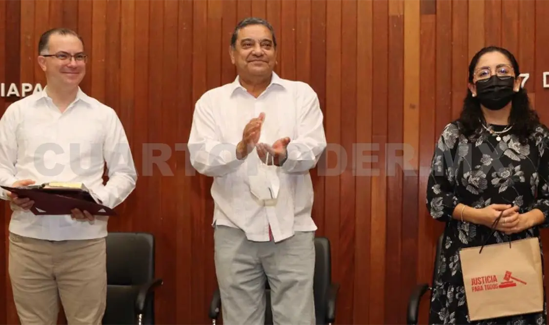 PJE ha apostado a la capacitación permanente: magistrado presidente, Juan Óscar Trinidad Palacios. CP