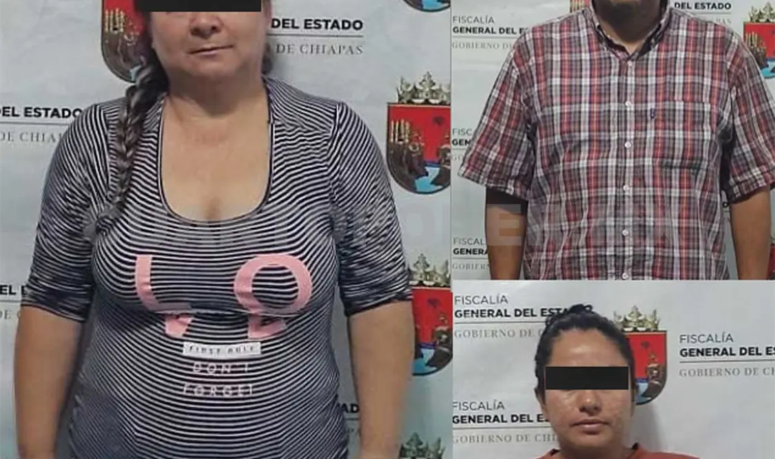 Los dos mujeres y el hombre fueron ingresados al penal 17 “El Bambú”, desde donde enfrentarÁn su proceso. Genaro Sánchez / CP