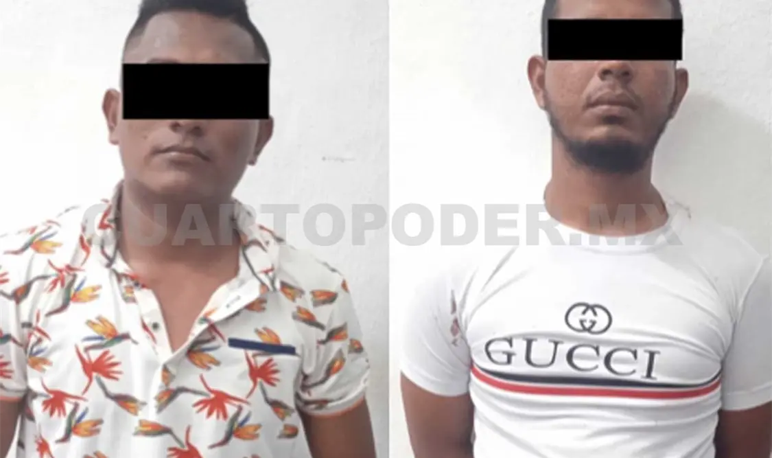 Los presuntos asaltantes se identificaron como saías “N” e Iván “N”, ambos de 26 años de edad. Cortesía