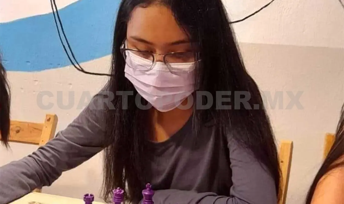La jugadora de 15 años de edad fue medallista de plata en la Olimpiada Nacional 2019, celebrada en Chetumal, Quintana Roo. Cortesía