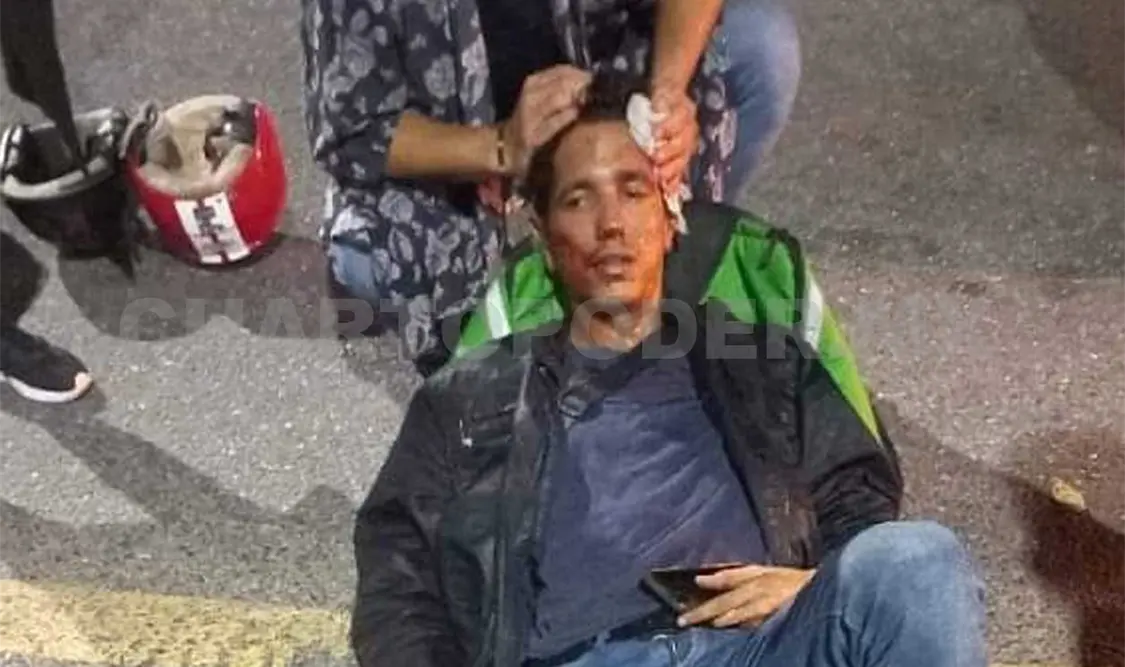El joven terminó con diversas lesiones tras el impacto, aunque no requirió hospitalización. Ulises López / CP
