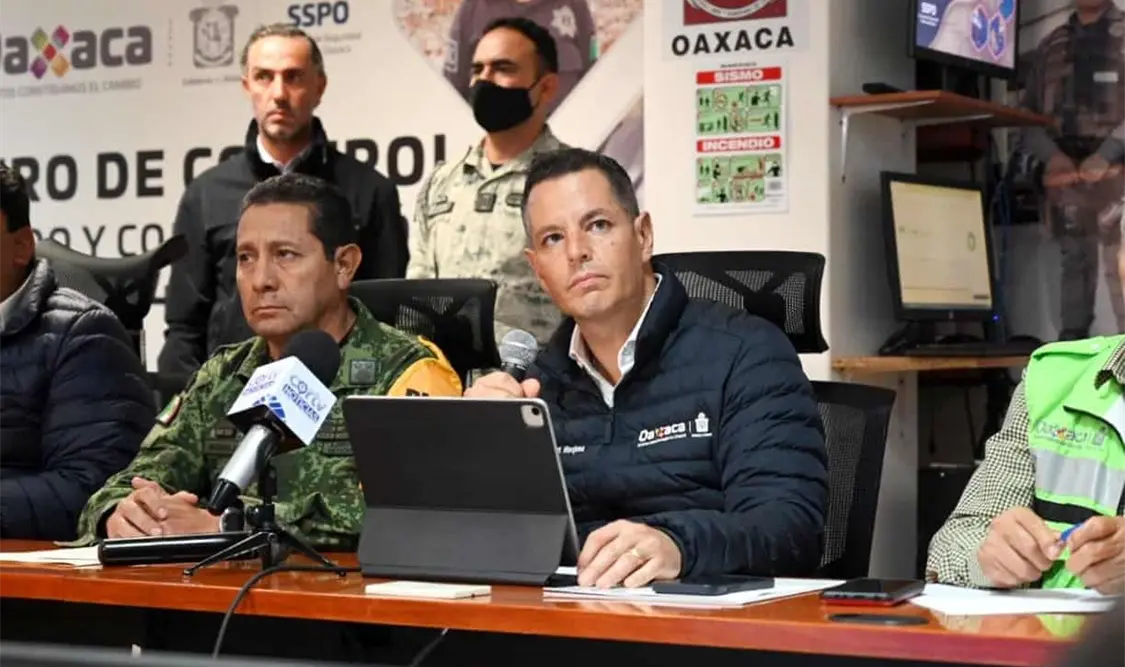 El gobernador de Oaxaca, Alejandro Murat Hinojosa, adelantó que solicitarán la declaratoria de emergencia para 26 municipios. Cortesía