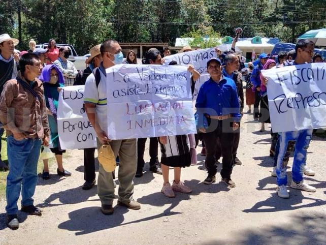 Piden liberación de cinco indígenas tzeltales