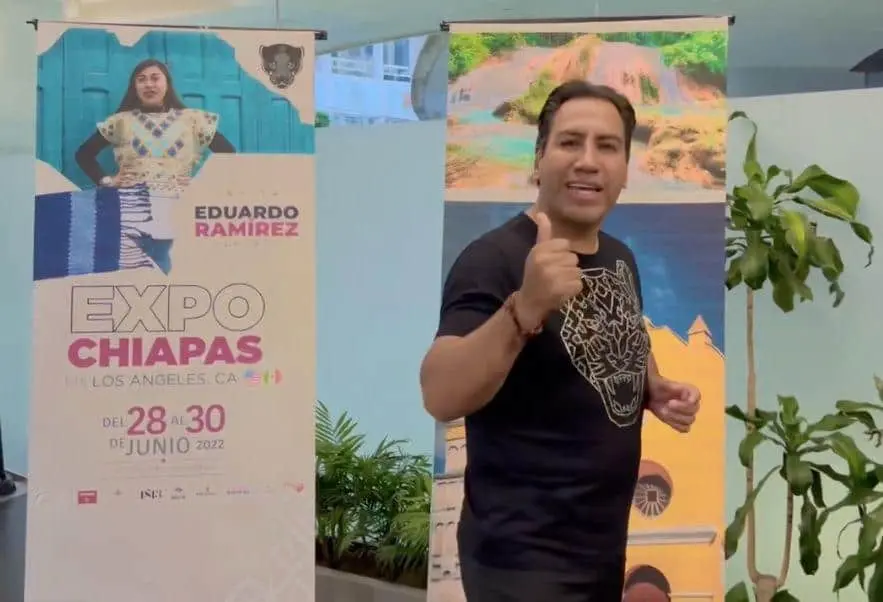 Eduardo Ramírez anuncia lista la Expo Chiapas en Los Ángeles California