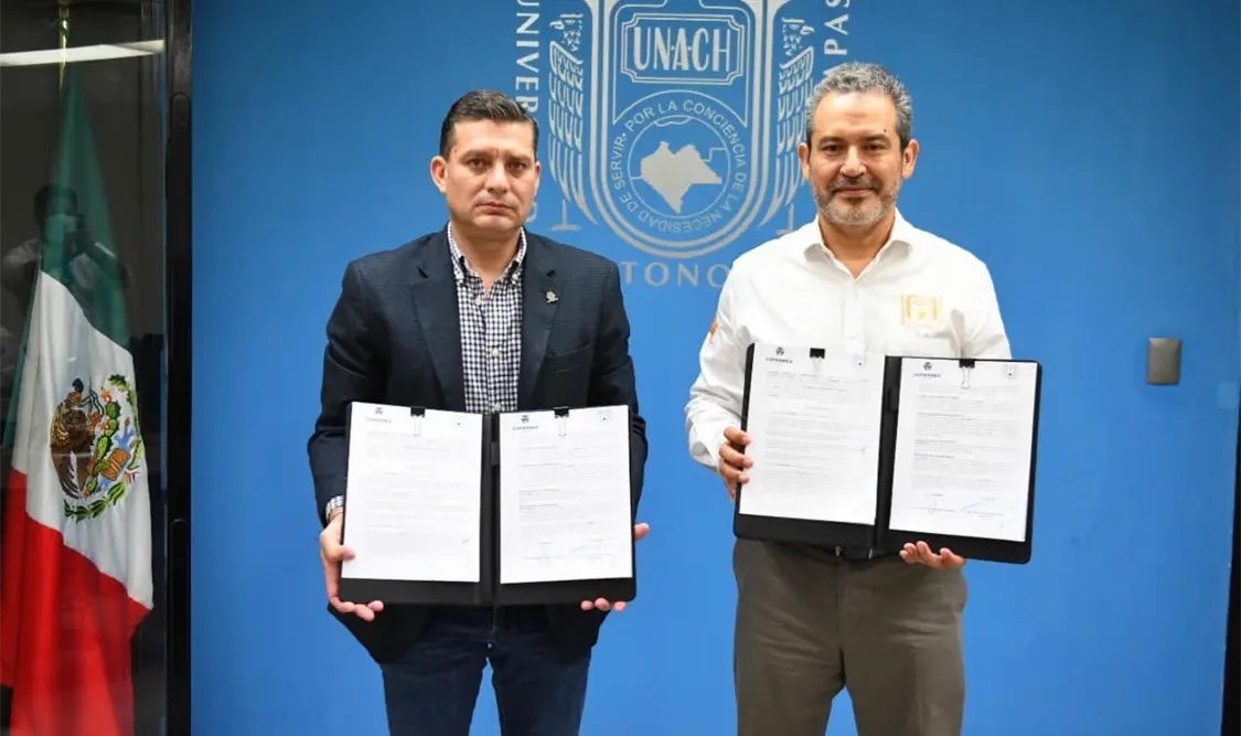 Establecen UNACH y la COPARMEX Chiapas compromisos y acciones en favor de los estudiantes y del desarrollo del estado